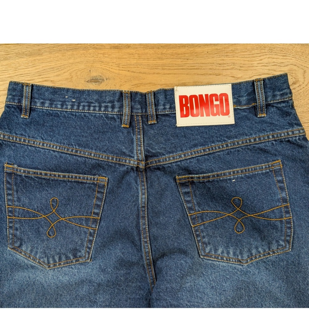 Vintage Bongo High Waisted Tapered Mom Jeans Medium Wash Blue Denim Size 16W - Picture 7 of 8